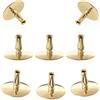 NKlaus 8x Portacandele Portacandele in ottone Oro Candele d'altare sottili fino a Ø6,7mm Matrimonio 6731