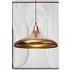 bamyum Champion Lampadario Cucina, Lampada a Sospensione da Soffitto Industriale,Lampadario a Sospensione con Paralumi da 35 cm e Lampada per Isola da Cucina in Metallo Colore Rame