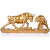 LCCCK Statua di Toro di Wall Street, Statua Feng Shui di Toro e Orso per Decorazione del Mercato Azionario, Decorazione da Scrivania per Uomo, Ufficio Finanziario, Libreria, Studio, Regalo per Investitori