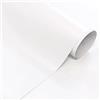 GOYAPRINT Carta Adesiva per Mobili Bianco 40x300 cm Pellicola Adesiva Opaca per Parete Cucina Porta Finestra Vinile Rivestimento Decorativo (40x300 cm, Bianco)