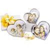 Albalù Bomboniera Icona Sacra Famiglia in Argento Laminato a Forma di Cuore - Bomboniere Matrimonio Battesimo Comunione Quadretto Religioso Made in Italy