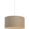 Qazqa combi - Lampada a sospensione con paralume Moderno - 1 luce - Ø 500 mm - Marrone - Moderno - Soggiorno I Camera da letto I Sala da Pranzo I Cucina