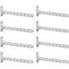 PRIOstahl 8 x ganci appendiabiti | Appendiabiti | Appendiabiti / Appendiabiti | Pieghevole - 310 mm (8 pezzi, bianco)