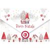 LINA OFFICINE GRAFICHE CREATIVE biglietto auguri natale italiano formato 16 x 11 portasoldi regalo natalizio 96-912