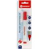 Centauro - Pennarello permanente rosso, 3 mm, punta conica, asciugatura rapida, inchiostro con base olio, adatto a tutti i tipi di superfici, metallo, vetro, stagno, plastica, pellicola fotografica,