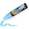 LEVIATAN | Penne di Gesso | Per Lavagna Lavabile | Gesso per la Pulizia a Umido e a Secco | Pennarello a Gesso | Pennarelli a Gesso per Lavagna | 28 g | Punta Smussata | 15 mm - Blu