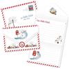 Lina OFFICINE GRAFICHE Creative letterina per Babbo Natale Pupazzo di Neve con Cassetta Lettere