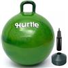 Hurtle Pallone per Saltare 51 cm per Bambini, Palla per Saltare Bambini con Maniglie, Pompa e 4 Coni, Gioco di Equilibrio per Interno ed Esterno, Giochi da Giardino, 3-12 Anni, Verde Militare