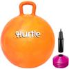 Hurtle Pallone per Saltare 51 cm per Bambini, Palla per Saltare Bambini con Maniglie, Pompa e 4 Coni, Gioco di Equilibrio per Interno ed Esterno, Giochi da Giardino, 3-12 Anni, Rosa