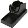 Walfront Supporto per Stazione di Saldatura Supporto per Pistola Termica in Lega di Alluminio Supporto per Supporto per Saldatore Base Nera Resistenza Alle Alte Temperature Grande Dissipazione del Calore