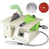 Generic Lapidary - Lucidatrice per roccia, tornio da banco a velocità variabile per la creazione di gioielli, mini sega da tavolo e perforatrice per tagliare giada, ambra, pietra e cera d'api