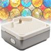 Generic Macinino elettrico per vetro colorato, mini macchina da tavolo con 4200 giri/min e alimentazione automatica dell'acqua per progetti artistici fai da te