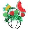 Toddmomy Fasce per Chioma Frutta 4 Pezzi, Cerchietto Hawaiano Leggero e Resistente per Ragazze Adolescenti, Accessori Festa per Creare Un'atmosfera Estiva Unica e Divertente