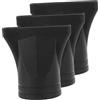 KONTONTY Beccuccio Phon Silicone in Plastica Nero, Accessorio Styling 3 Pezzi per Asciugacapelli, Concentratore Aria Riutilizzabile per Saloni di Acconciatura