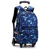 BOZONLI Zaino Scuola Trolley, Zaino con Carrello, Zaini Trolley Viaggio per Bambino Ragazzo, Blu