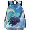 TPISLI Zaini Scolastici Cat Bambina Classe 3 Borsa Scuola Animal Kitten Bambini 7-11 Anni Cartella Scolastica Elementare Bookbag, Outdoor Gite Uso Quotidiano