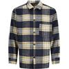 Jack & Jones Jorzac Overshirt a Quadri LS Noos Polo, Spazio Esterno, XL Uomo