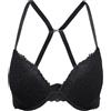 ONLY Onldelicate Pizzo Push Up Bra Acc, Nero, S