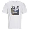 Jack & Jones Maglietta da Uomo Jcooutdoor Tee SS Crew Neck SN, Bianco, M