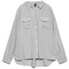 VERO MODA Vmbumpy LS Glitter - Maglietta Wvn Ga Noos, Bianco, S