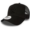 New Era Clean Trucker York Yankees Snapback cap, Uomo, Black, OSFA (55.8 cm - 60.6 cm)