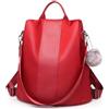 Miss Lulu Zaino Antifurto Donna, Borsa Nero Zaini Nylon Impermeabile, Daypack Spalla Tracolla per Viaggio Lavoro Scuola
