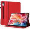 AsWant Custodia per Lenovo Idea Tab Pro 12.7 Pollici 2025 TB-373FU TB-375FC, Ultra Sottile con Portapenna Lenovo Idea Tab Pro Case, Rosso
