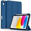 CACOE Custodia Cover Compatibile con iPad 11a Generazione (A16) 11" (2025) / iPad 10a Generazione 10.9" (2022) (A2757/A2777), Ultra Sottile Retro Cover con Portapenne,Mare Blu