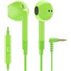 LUDOS FEROX Auricolari In-Ear Cuffie, Cuffiette con Filo e Microfono, 5 Anni di Garanzia, Cuffie Isolamento Acustico, Cuffiette Cellulare, Jack 3,5 mm per iPhone, Apple, Samsung, Huawei - Verde