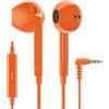 LUDOS FEROX Auricolari In-Ear Cuffie, Cuffiette con Filo e Microfono, 5 Anni di Garanzia, Cuffie Isolamento Acustico, Cuffiette Cellulare, Jack 3,5 mm per iPhone, Apple, Samsung, Huawei - Arancione