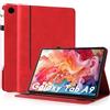 AsWant Custodia per Samsung Galaxy Tab A9 8.7 Pollici 2023 SM-X110/X115/X117, Ultra Sottile con Portapenna Auto Sonno/Veglia, Rosso