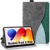 AsWant Custodia per Xiaomi Redmi Pad 2 Pro 12.1 Pollici 2025 - Pelle Ultra Sottile PU Case con Funzione Stand Tablet Protettiva Cover Redmi Pad 2 Pro (Grigio Scuro)