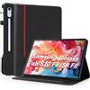 AsWant Custodia per Samsung Galaxy Tab S10 Lite / S10 FE / S9 FE 10,9 Pollici, Ultra Sottile con Funzione Stand Slim PU Protettiva Galaxy Tab S10 FE Case, Nero