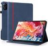 AsWant Custodia per Xiaomi Redmi Pad 2 (2025) 11 Pollici, Ultra Sottile con Portapenna Xiaomi Redmi Pad 2 2025 11 Pollici Case, Blu