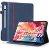 AsWant Custodia per Samsung Galaxy Tab S10 Lite / S10 FE / S9 FE 10,9 Pollici, Ultra Sottile con Funzione Stand Slim PU Protettiva Galaxy Tab S10 FE Case, Blu