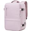 Xkdoai Zaino 40x30x20 per Ryanair Zaino da Viaggio Bagaglio a Mano 40x30x20 Ryanair con Borsa Antifurto e Tasca per Bottiglie per Viaggi Brevi Chiaro Viola