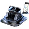 Generic Supporto per cruscotto auto, rotazione a 360 gradi, supporto per telefono per auto, impugnatura antiscivolo e funzionamento con una sola mano, per la maggior parte delle auto