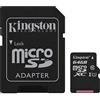 Kingston SDCS/64GB Canvas Select MicroSD, Velocità UHS-I di Classe 10, fino a 80 MB/s in Lettura, con Adattatore SD, nero