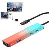 ANYOYO Scheda di acquisizione per Nintendo Switch, 1080P 60FPS USB/Type-C 3.0 HDMI Video Capture Card con porta di ricarica PD 100 W, hub multifunzione integrato compatibile con switch, PS4/5, PC e