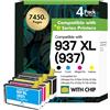 VICTONER 937 Cartucce 9730e 9120e 9135e per HP 937 937XL 937e Cartucce