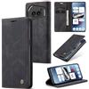 WJXEXRS Cover per Nothing Phone 2A, Custodia in Pelle Premium, Supporto Slot per Schede, Portafoglio Kickstand Flip Wallet Magnetica Custodie Porta Carte, Adatto per Nothing Phone 2A - Nero