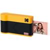 KODAK Mini 2 Era 4PASS Stampante Fotografica Portatile (5.3x8.6cm) (Stampante Fotografica Portatile + 8 Fogli inclusi, Giallo)