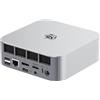 Beelink Mini PC gaming SER8, Ryzen 7 8745HS, 32GB DDR5, SSD NVMe 1TB, mini computer desktop con supporto per tre schermi 4K, mini computer per ufficio, LAN 2,5G, Wi-Fi 6, BT 5.2, HDMI + DP + USB4