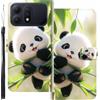 WUACYEAMING Custodia Compatibile con Honor Win Turbo,con Slot Carte PU Pelle Portafoglio Libro Case Antiurto Bumper Motivo Magnetica Flip Protettiva Resistente panda