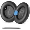 YunYiYi Space One - Cuscinetti auricolari compatibili con cuffie Soundcore by Anker Space One (S1), in pelle proteica, più morbidi, colore: nero