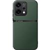 Kepuch Cover per Oppo Reno 14 - Custodia Case Piastra Metallica Incorporata Litchi Grano - Verde