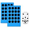 Zerquell 40 Pezzi Pattini per Mouse, Universali Piedini per Lisci Arrotondati, 7x0,9mm, Upgrade Esports, Riducono Attrito tra Mouse E Pad Adatti per Giochi in Ufficio E Uso Quotidiano (Nero)