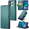 Idhiem Flip Libro Wallet Cover per Xiaomi RedMi Note 14 4G, Verde