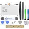 OnlyTech Kit di riparazione batteria per Samsung Galaxy Tab S2 9.7 SM-T810 / T815-5870mAh - con 10 strumenti e adesivi