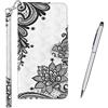 TOUCASA Cover per Samsung Galaxy A91 / S10 Lite, Flip Custodia [3D Superficie] PU Pelle Portafoglio Unico Sottile Funzione TPU Antiurto Flip Cover a Libro Custodie Protettivo Case (Mandala)